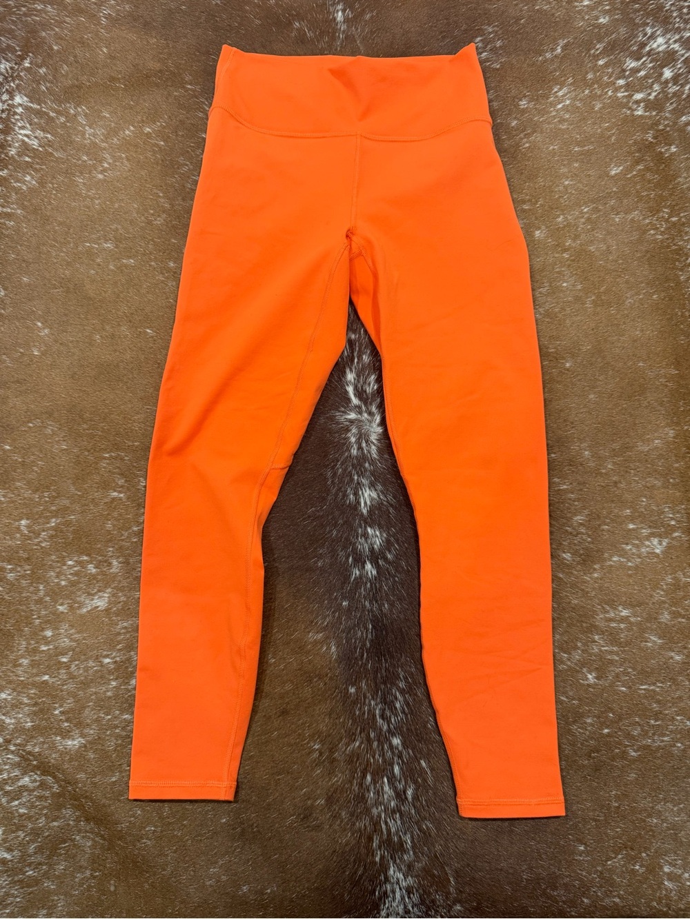 Fabletics PowerHold Neon Orange High Waisted Leggings